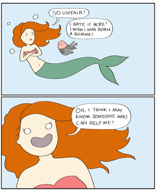 Illustration for article titled What if The Little Mermaid was about a mermaid who wants to snuggle with cats?